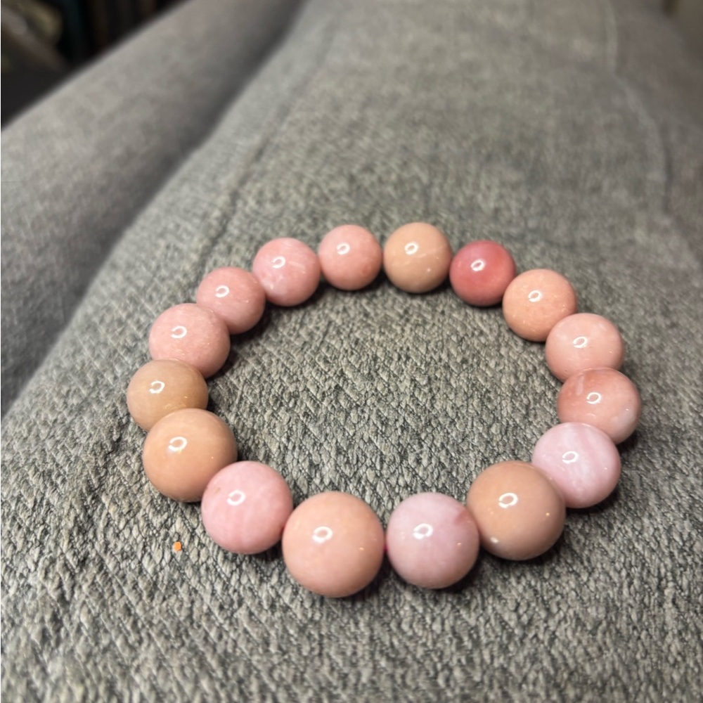 Pink Opal Beaded Bracelet
